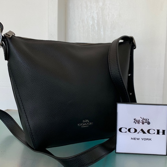 Coach Handbags - Coach Dufflette Pebbled Leather Crossbody Bag NWOT